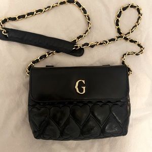 Black Leather Crossbody bag